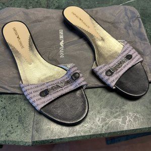 Emporio Armani Women's Slides Sandals Size 8.5 (39.5)